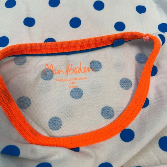 Mini Boden Girls Hip Hip Hooray Polka Dot Ice Pop Tee – Size 7-8Y - Picture 3 of 6